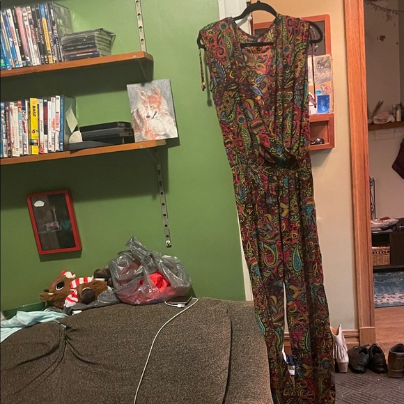 EARTHBOUND Pants - EARTHBOUND Vibrant Paisley Jumpsuit